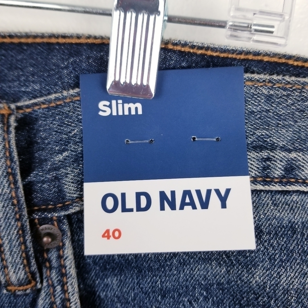 Old Navy #549110 Slim Built-In Flex Distressed Denim Jean Shorts NWT - Picture 9 of 14